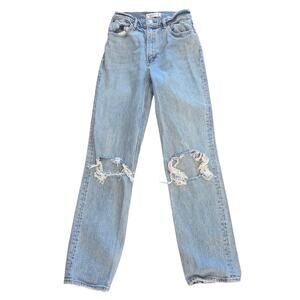 Abercrombie & Fitch Distressed Blue Jeans - Size 25/0